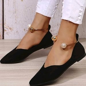 Shein Embellished Faux Suede Flats